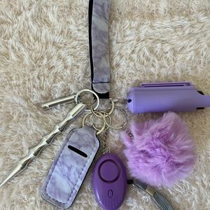 💜 Light Purple Self Defense Keychain 💜